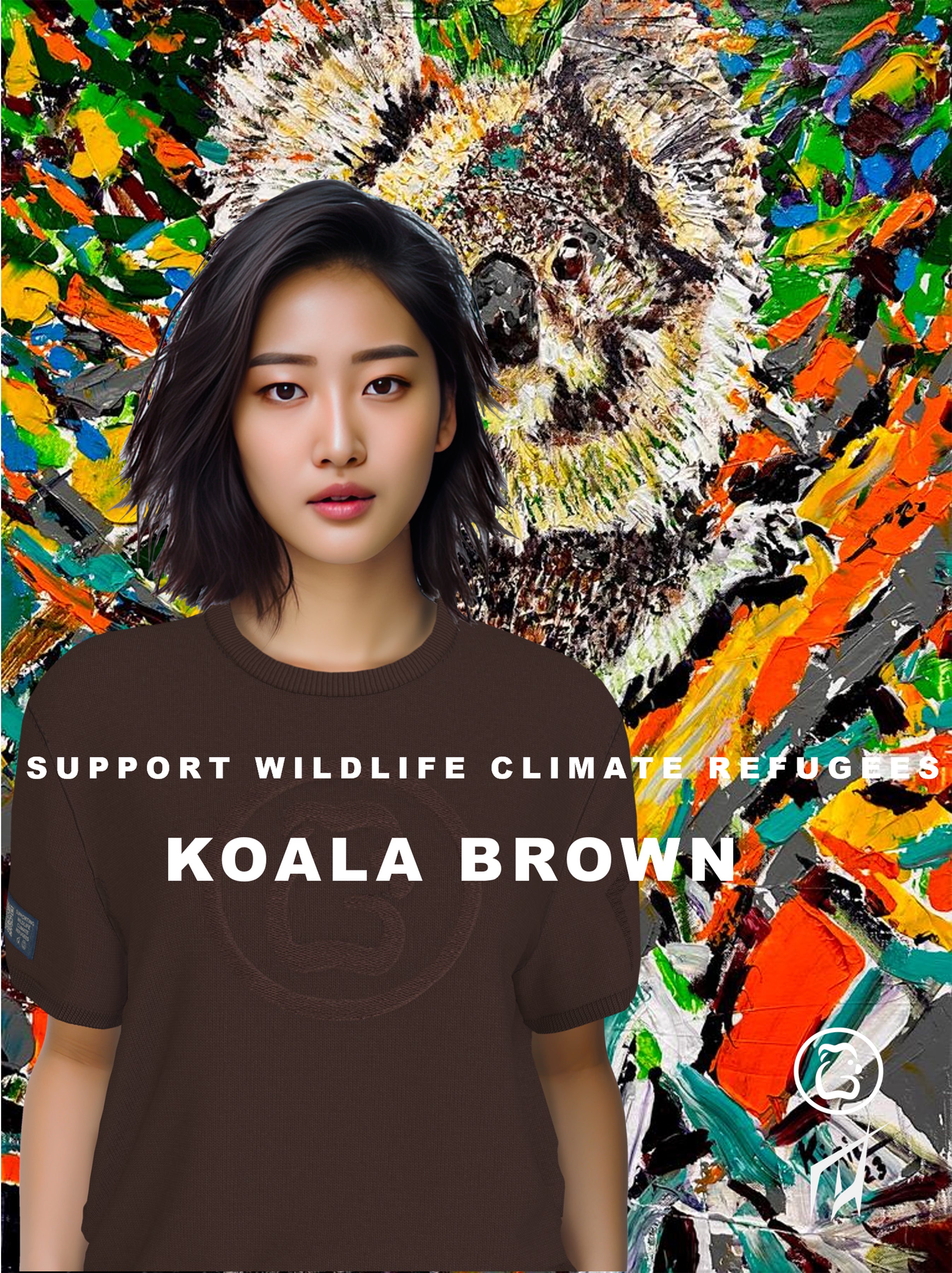 Women's T-Shirt - Koala Brown